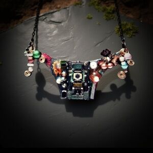 Unique Computer Necklace, OOAK NWT